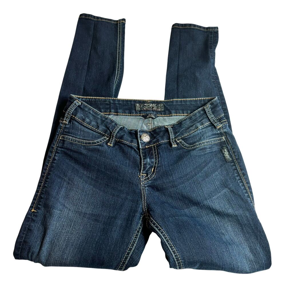 Silver Womens Suki Jegging Skinny Dark Wash Size 27